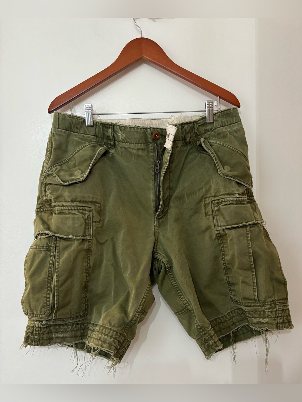Polo Ralph Lauren Standard Issue Olive Green Cargo Shorts Men Size 34 6R4-7